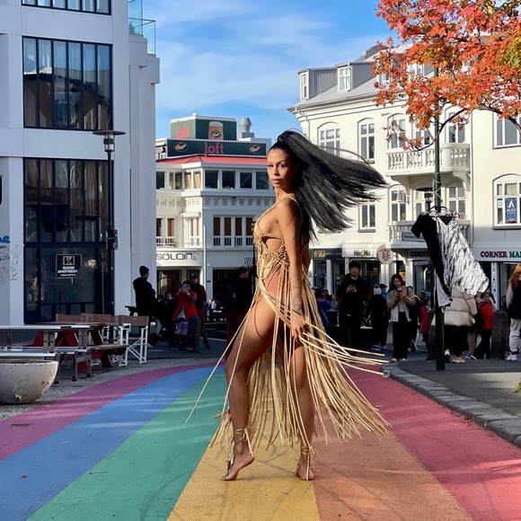 Handmade Macramé Rope Dress GoodVibeGoda Original - Picture 5 of 16